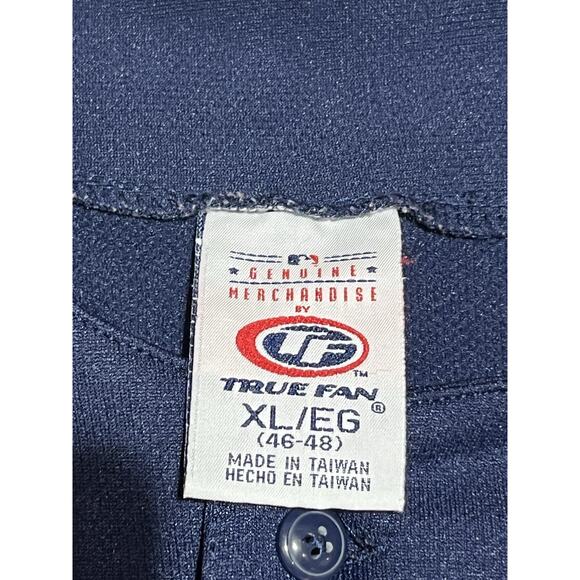 Boston Red Sox Baseball Jersey Button Up Mens XL Blue True Fan MLB Genuine - Picture 9 of 11